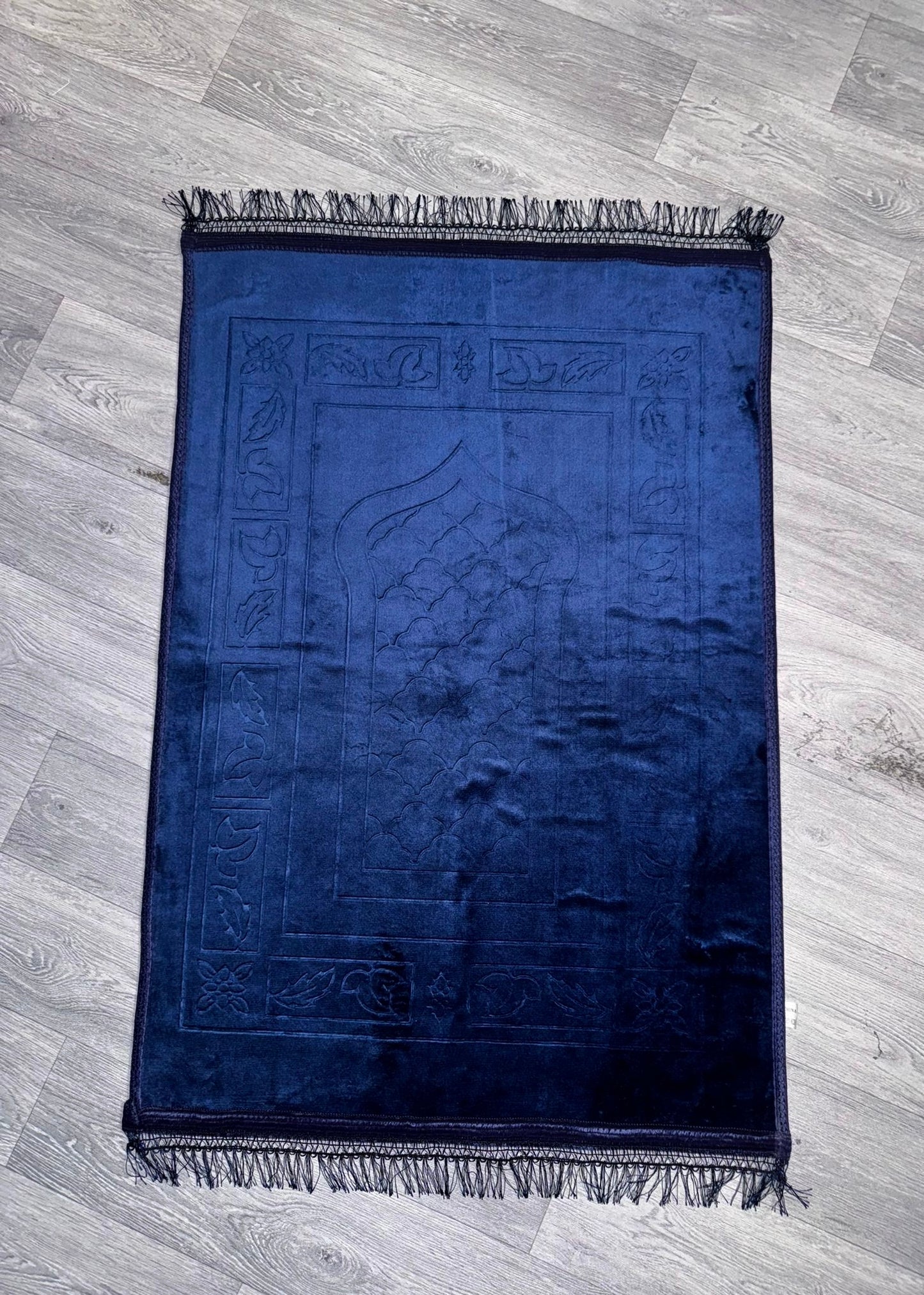Navy Velvet Prayer Mat