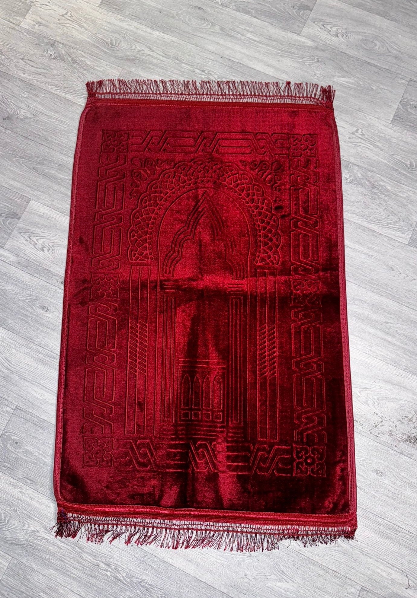 Red Velvet Prayer Mat