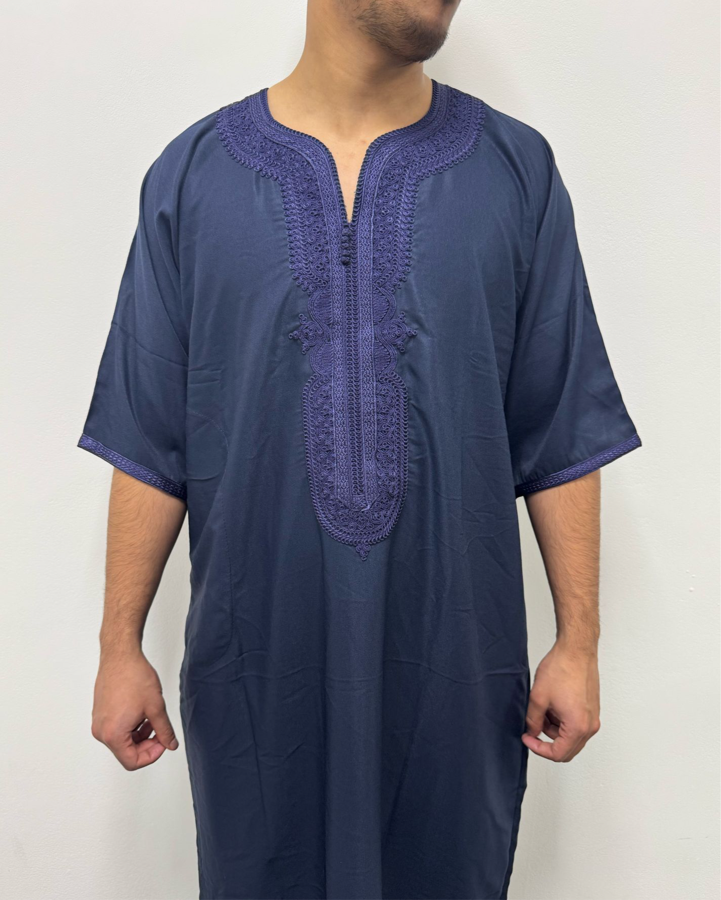 Premium Navy Morrocan Thobe
