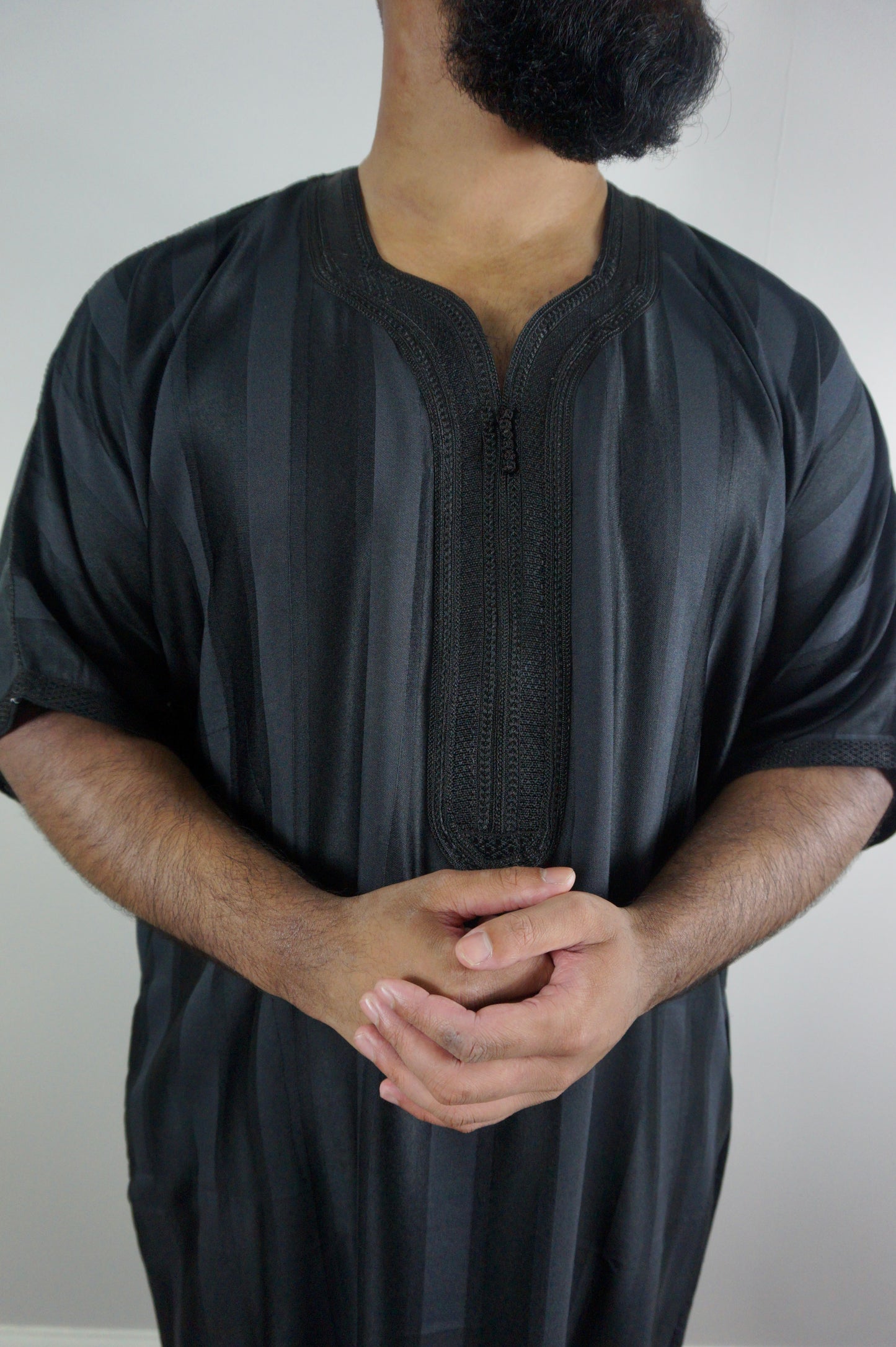 Black Moroccan Thobe