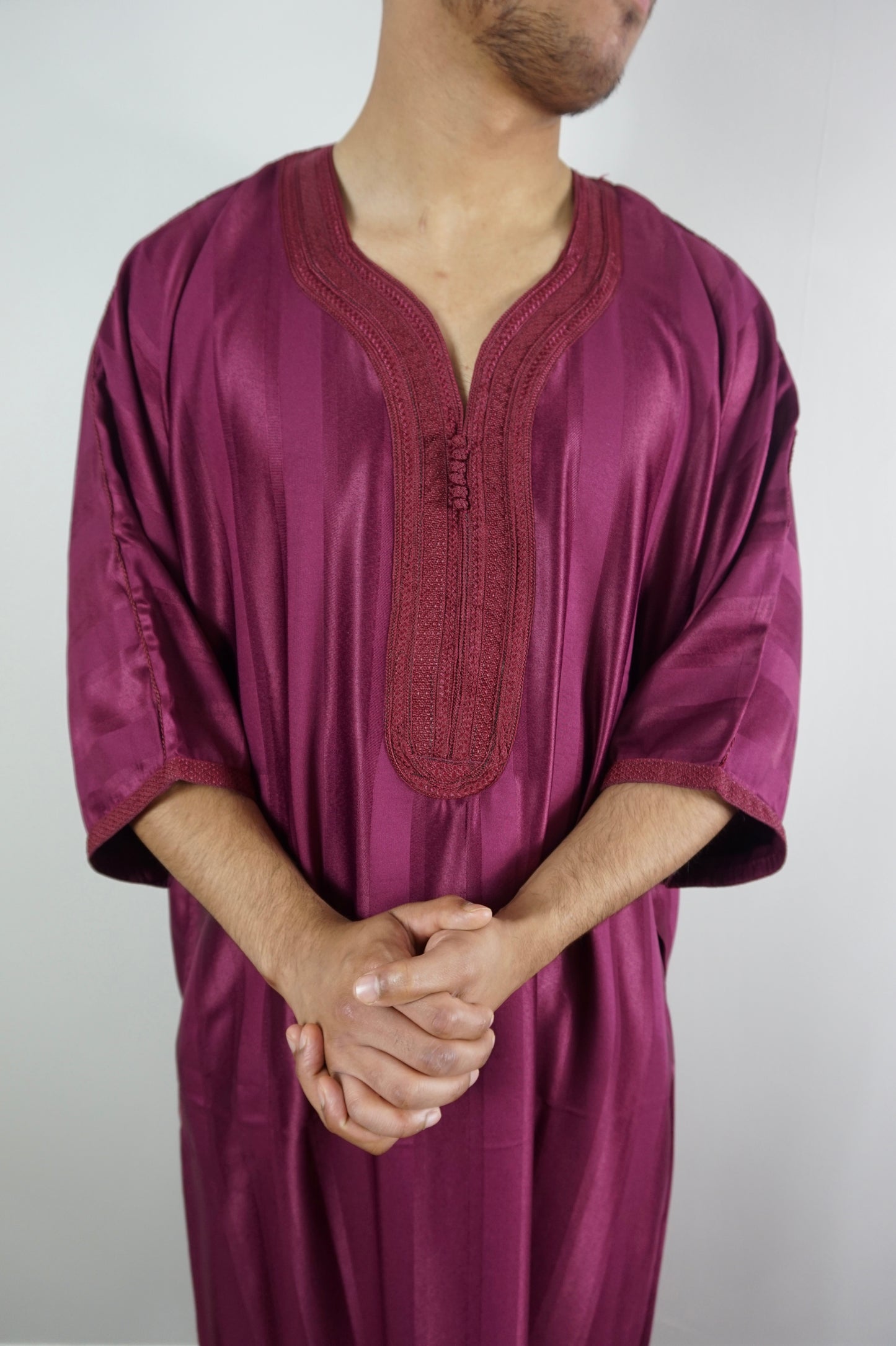 Maroon Moroccan Thobe